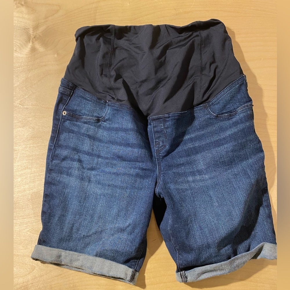 Isabel Maternity Denim Bermuda Shorts 14 (NK)